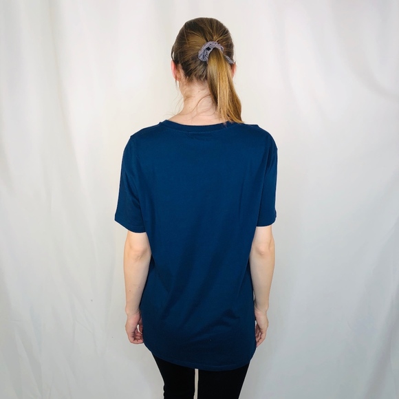 Alexander McQueen Skill Graphic T Shirt Blue L EUC - Picture 2 of 8